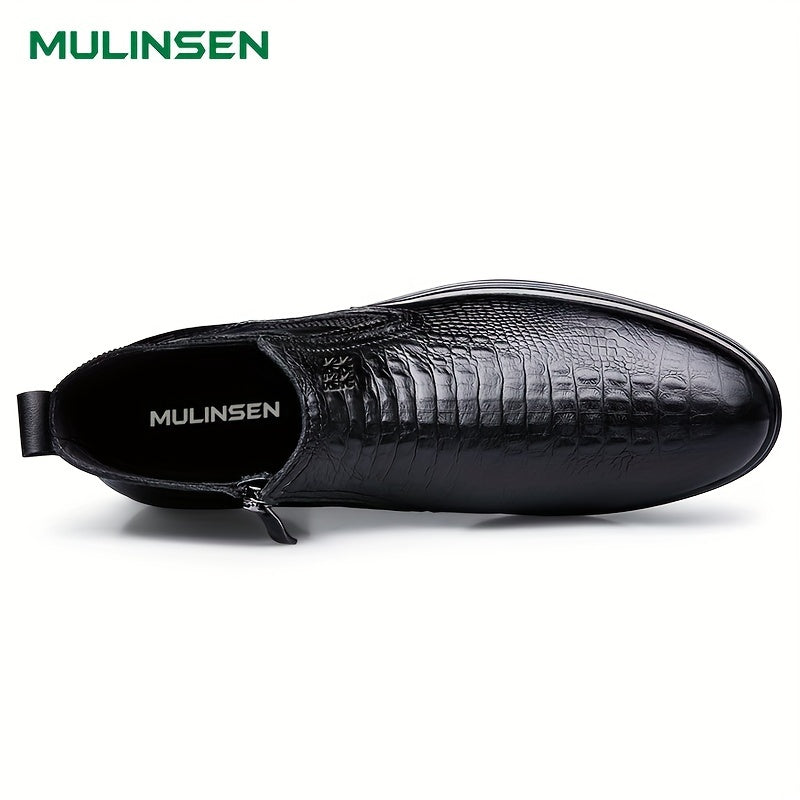 Men's Zipper Chelsea Boots Casual Ankle Shoes