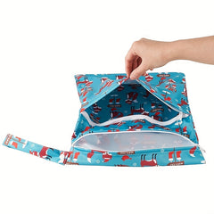 Waterproof Printed Wet Bag Double Pockets - Baby Diapering