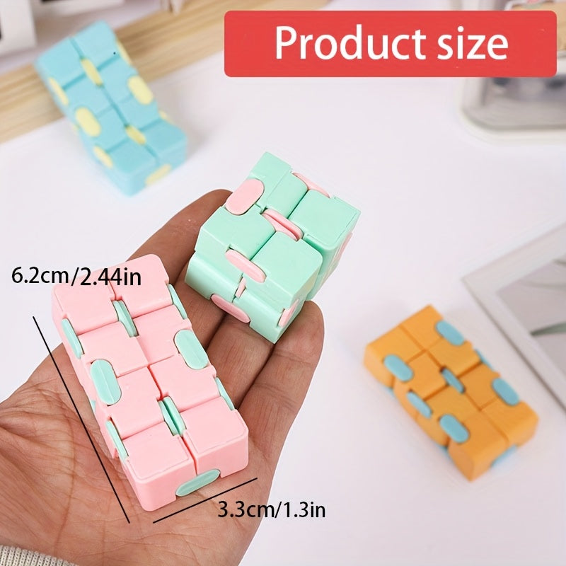 8pcs Infinity Flip Cube Toy Smooth Flip Mechanism Durable Plastic