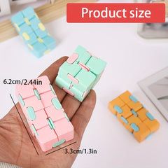 8pcs Infinity Flip Cube Toy Smooth Flip Mechanism Durable Plastic