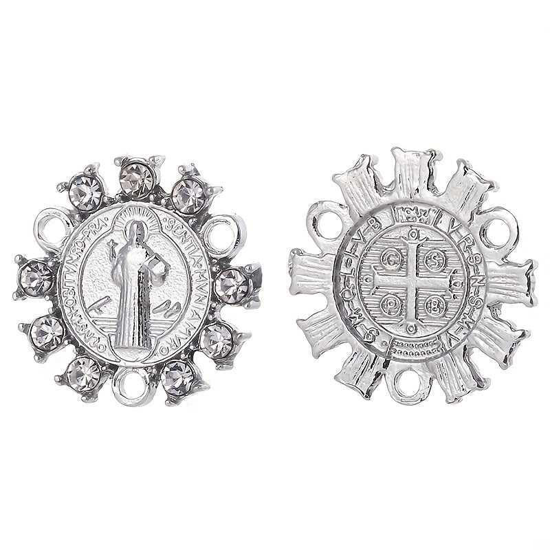60pcs Religious Figure Pattern Hangings Jewelry Connectors