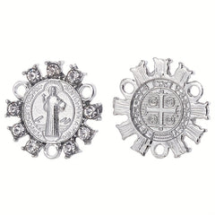 60pcs Religious Figure Pattern Hangings Jewelry Connectors