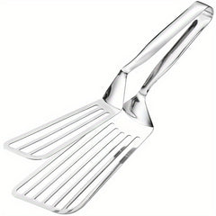Stainless Steel Steak Clamp Grilling Tongs for Flipping Frying Food