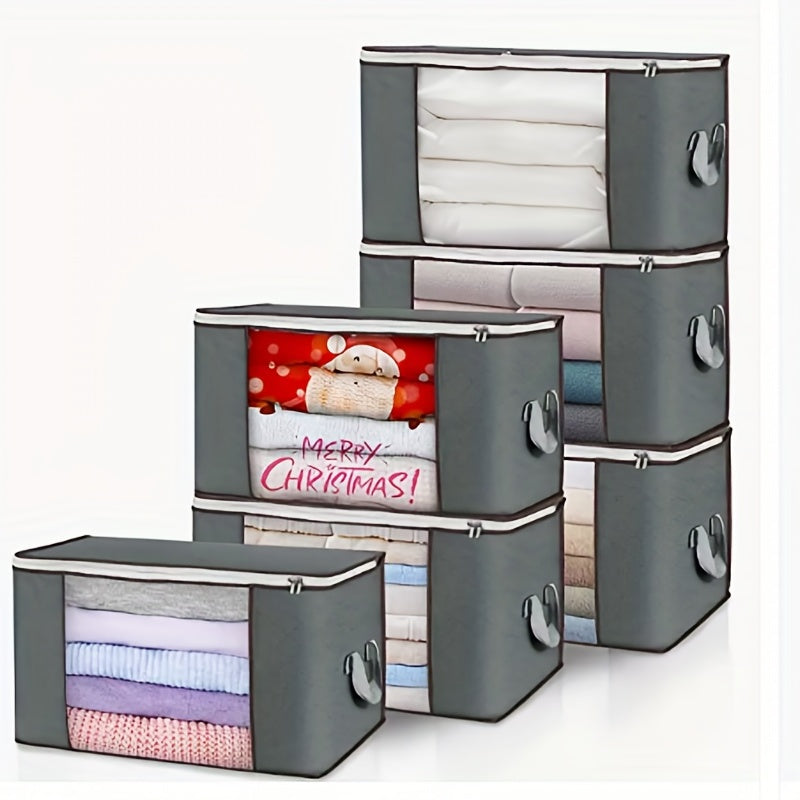Foldable Clothing Storage Box for Clothes Blankets Quilts Sheets Pillows & Toys