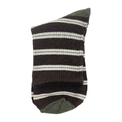 Striped Sports Socks Breathable Crew Length Women's Stockings