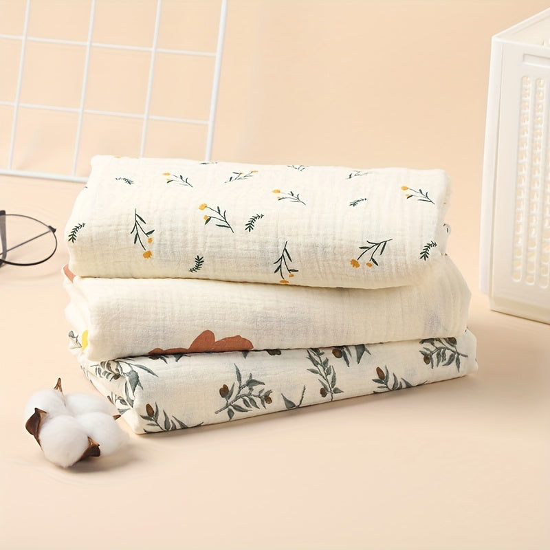 Soft Floral Print Baby Shower Towel for Babies