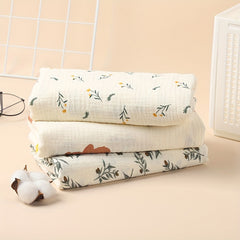Soft Floral Print Baby Shower Towel for Babies