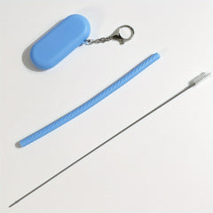 Silicone Straw Sleeve with Brush - Reduce Waste