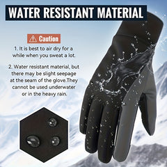 Touch Screen Cycling Gloves Waterproof Non-Slip Skiing Gloves