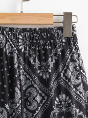Girls Geometric Pattern Jogger Pants Elastic Waist