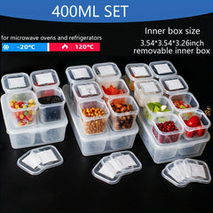 2pcs Refrigerator Organizer Bins Food Storage Stackable Keeper Kitchen