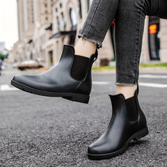 Women's Short Rain Boots Anti Slip Waterproof Rubber Garden Boots