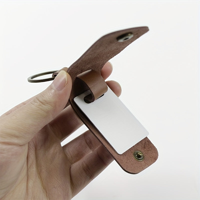 Leather Retro Style Keychain For Men