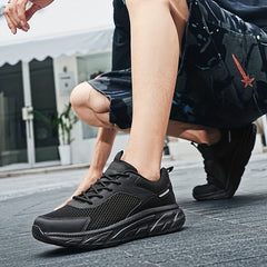 Men's Breathable Lace Up Mesh Sneakers Casual Running Shoes