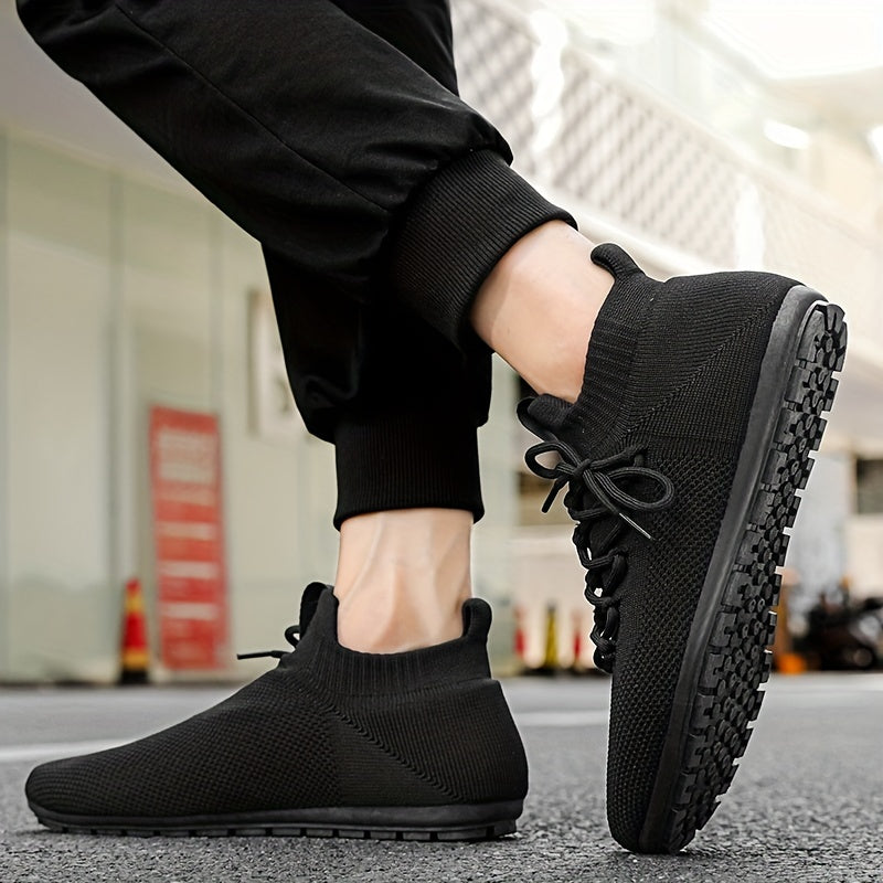 Men's Slip on Sock Sneakers Odor resistant Athletic Shoes
