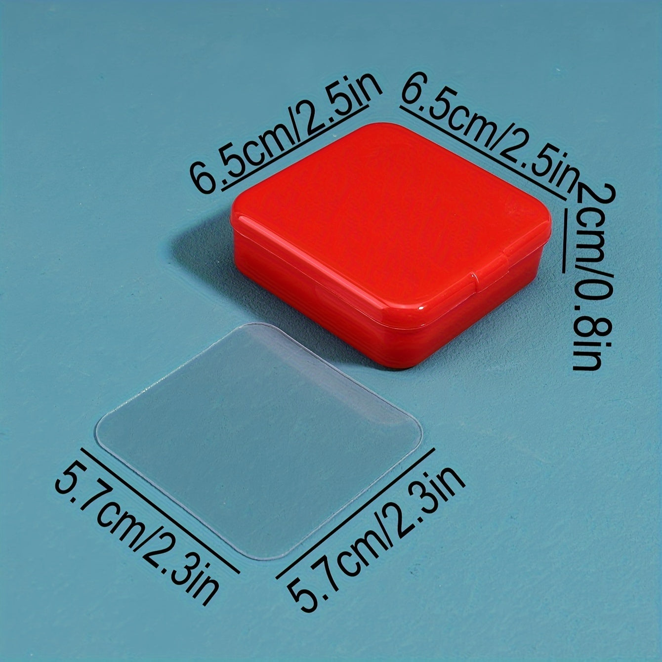 10pcs Boxed Transparent Double Sided Adhesive Non-marking Stickers