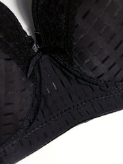 2 Pack Plus Size Bra Set Women's Plus Molded Cup Underwire Bow Bra
