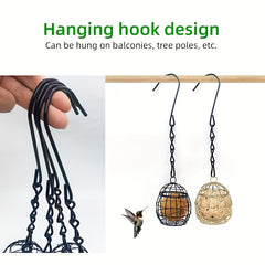 Decorative Bird Feeder for Garden, Hanging Food Dispenser for Wild Birds