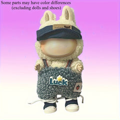 Doll Cosplay Clothes Set - Hat, Work Pants, Headwear, Skirt - Two-Piece Set