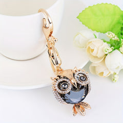 Creative Owl Car Keychain Bag Ornament Small Gift Pendant