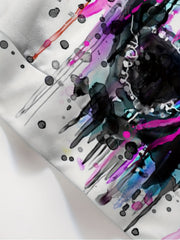 Y2K Skull 3D Print Hoodies Loose Pullover Men's Clothing