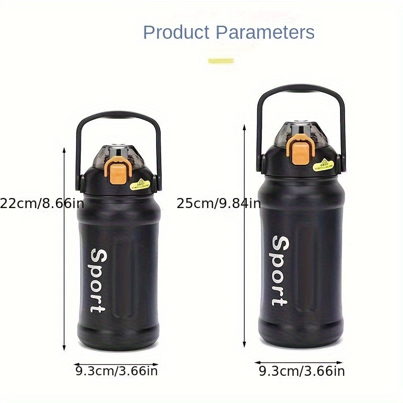 Stainless Steel Water Bottle With Straw 27oz Double Walled Insulated Cup
