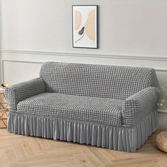 Seersucker Sofa Slipcover Universal Couch Cover Furniture Protector