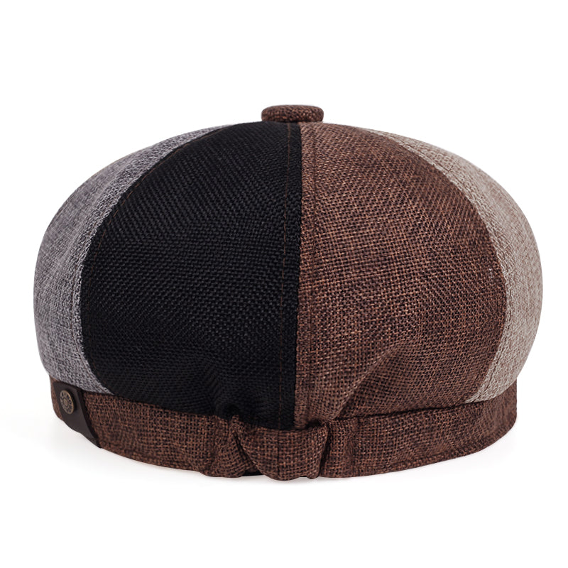 Men's Linen Breathable Newsboy Cap