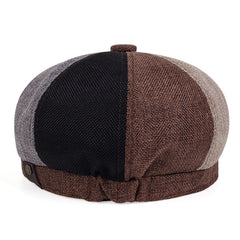 Men's Linen Breathable Newsboy Cap