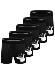 5pcs Boys Teen Cartoon Boxer Briefs Underwear Clothes