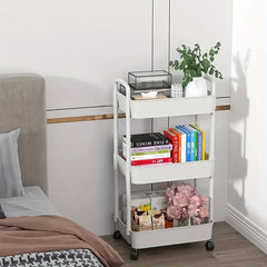 3 Tier Rolling Storage Cart Bathroom Organizers