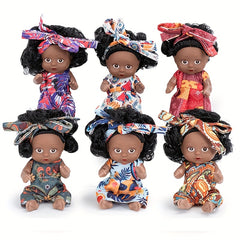6pcs Fairy Princess Doll Set with Pajamas, 4 Animal Youngsters Dolls