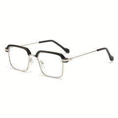 Men's Blue Light Blocking Glasses Metal Frame Computer Readers