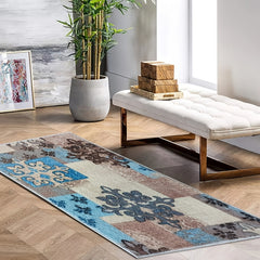 Vintage Area Rug Soft Floor Mat for Living Room Bedroom