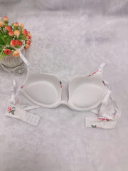 Floral Print Bralette Bra Comfy & Casual Push Up Everyday Bra