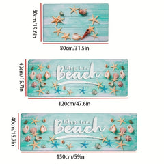 Starfish Kitchen Mat Anti Slip Bathroom Carpet Absorbent Bath Mat