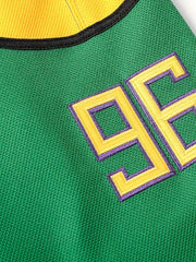 Men's Long Sleeve Ice Hockey Jersey 96 Green Retro Classic Embroidery Stitched