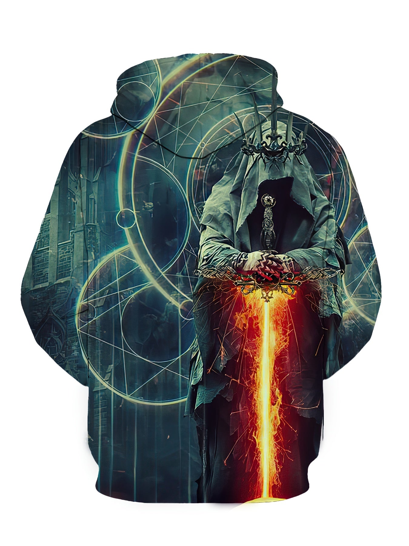 Men's Casual The Reaper Pattern Hooded Sweatshirt 3D Print Sports Hoodie