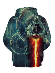 Men's Casual The Reaper Pattern Hooded Sweatshirt 3D Print Sports Hoodie