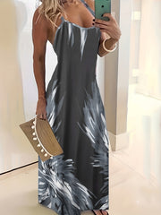 Tie Dye Spaghetti Dress Bodycon Maxi Dress Women's Clothing