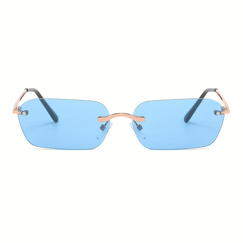 Men's Rimless Polarized Sunglasses UV Protection