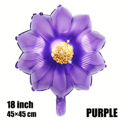 4 Pcs Flower Balloons for Kids' Birthdays, Weddings, and Holidays