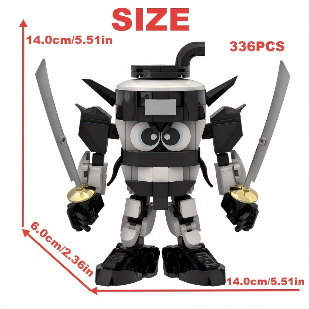 Mythical Samurai Mech Building Kit MOC Fantasy Warrior Model DIY Display Gift