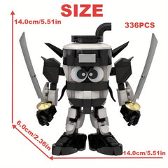 Mythical Samurai Mech Building Kit MOC Fantasy Warrior Model DIY Display Gift