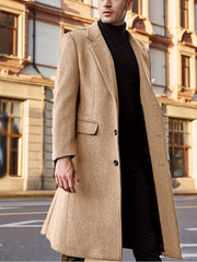 Men's Retro Trench Coat Single Breasted Overcoat