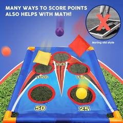 Cornhole Bag Toss Game 6 Bags & 3 Balls Easy Storage
