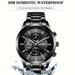 Men's Ultra Thin Steel Strap Sports Watch