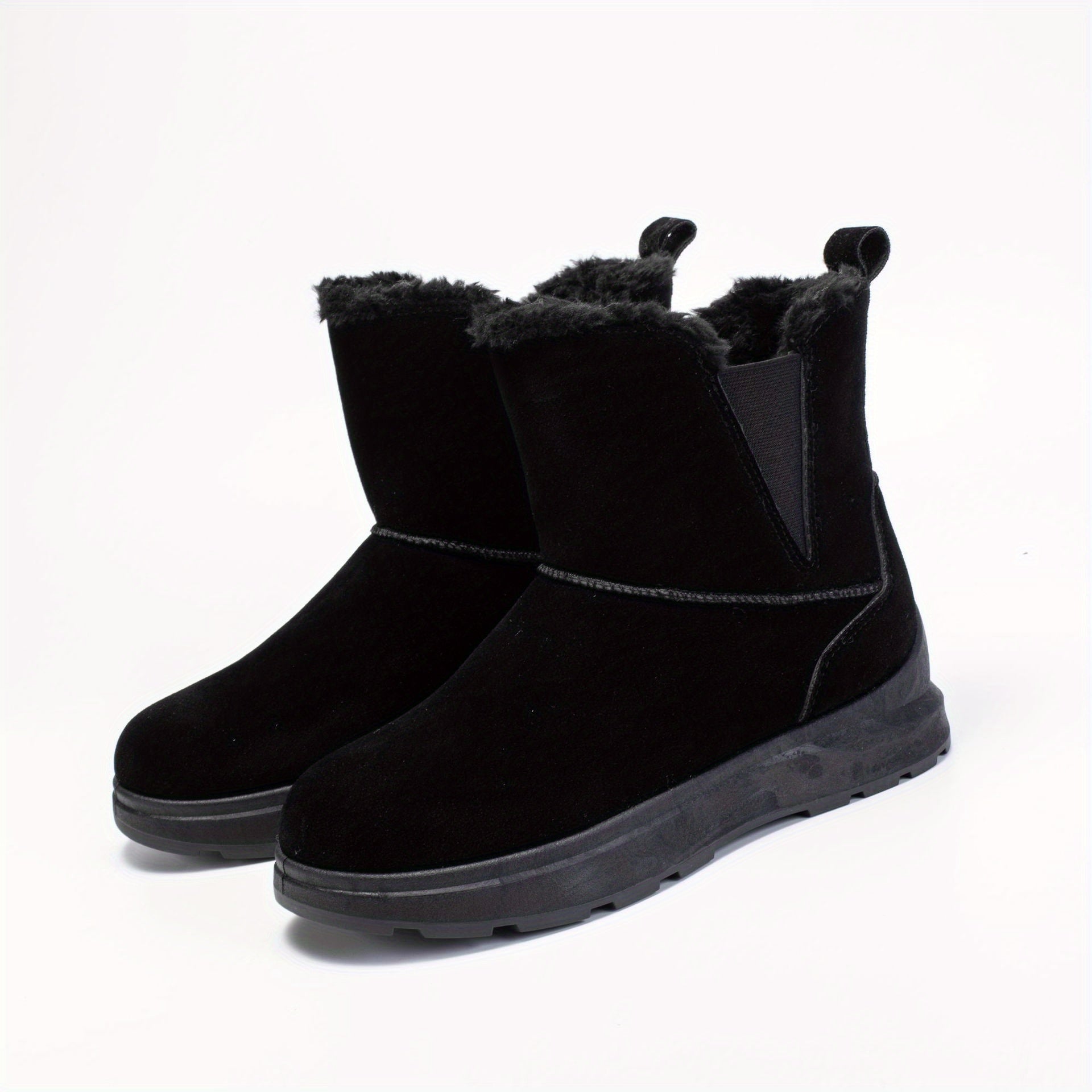 Thick Cozy Snow Boots Fur Lined Winter Shoes