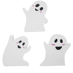 3pcs Wooden Ghost Sign Table Tray Decoration