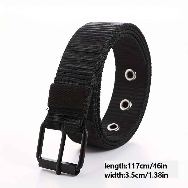 Men's Denim Pants Belt - Breathable Hollow Design